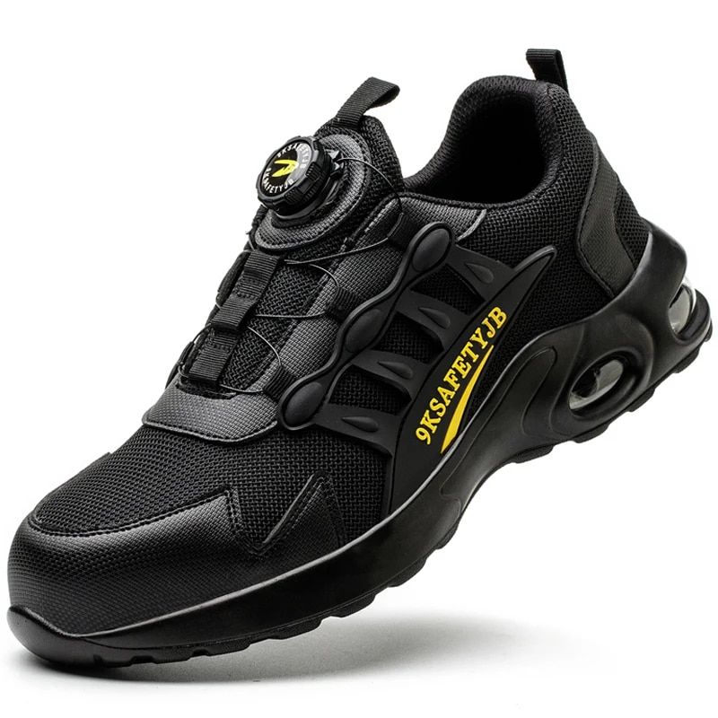 TIOZONEY - Zapatos de seguridad con botón giratorio.