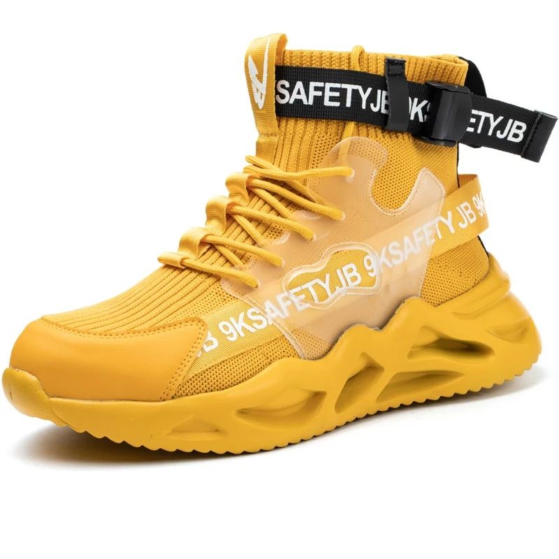 TIOZONEY - Zapatos de trabajo antiperforaciones para hombre.