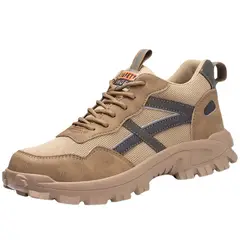 TIOZONEY - Botas de seguridad para el trabajo para hombre.