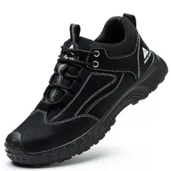 TIOZONEY - Zapatos de seguridad antigolpes para hombre