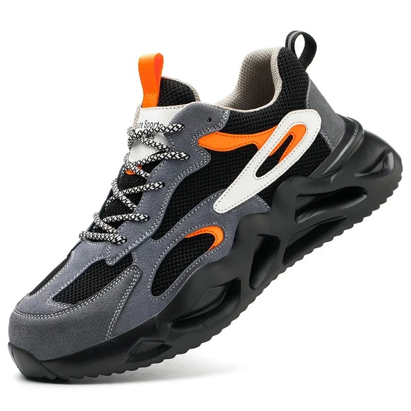 TIOZONEY - Zapatillas de trabajo con punta de acero