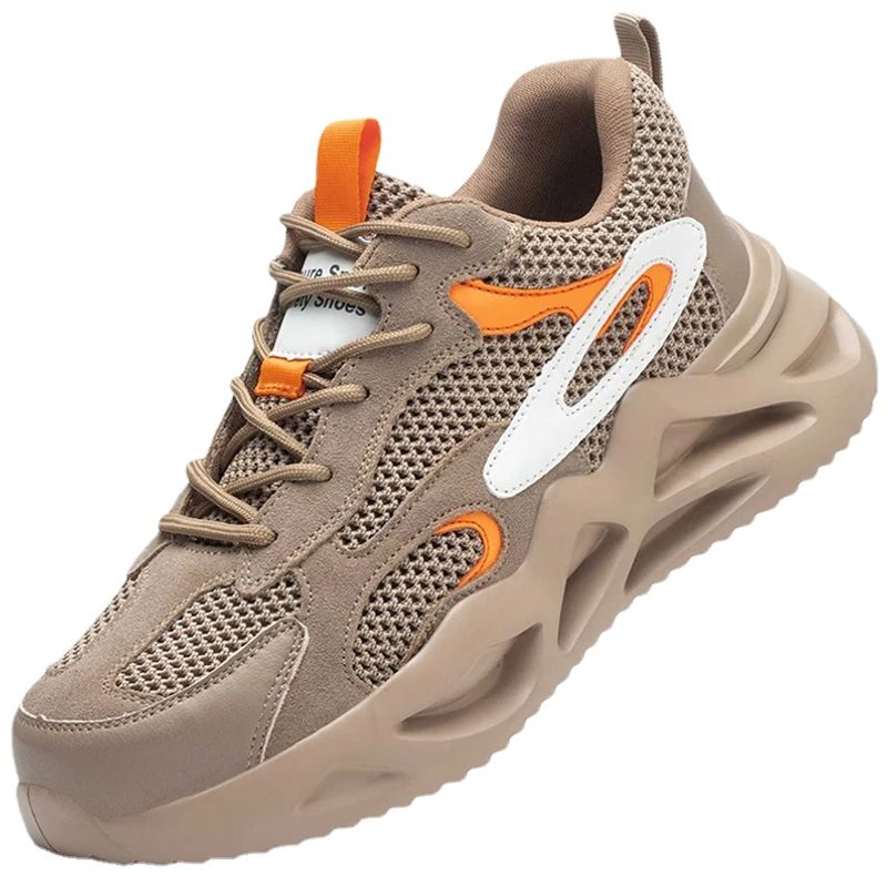 TIOZONEY - Zapatillas de trabajo con punta de acero.