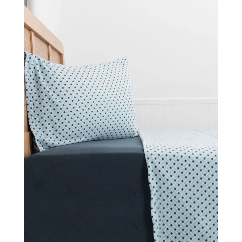 MASHINI - Sábana de polar 1.5 plazas Estampada Itata