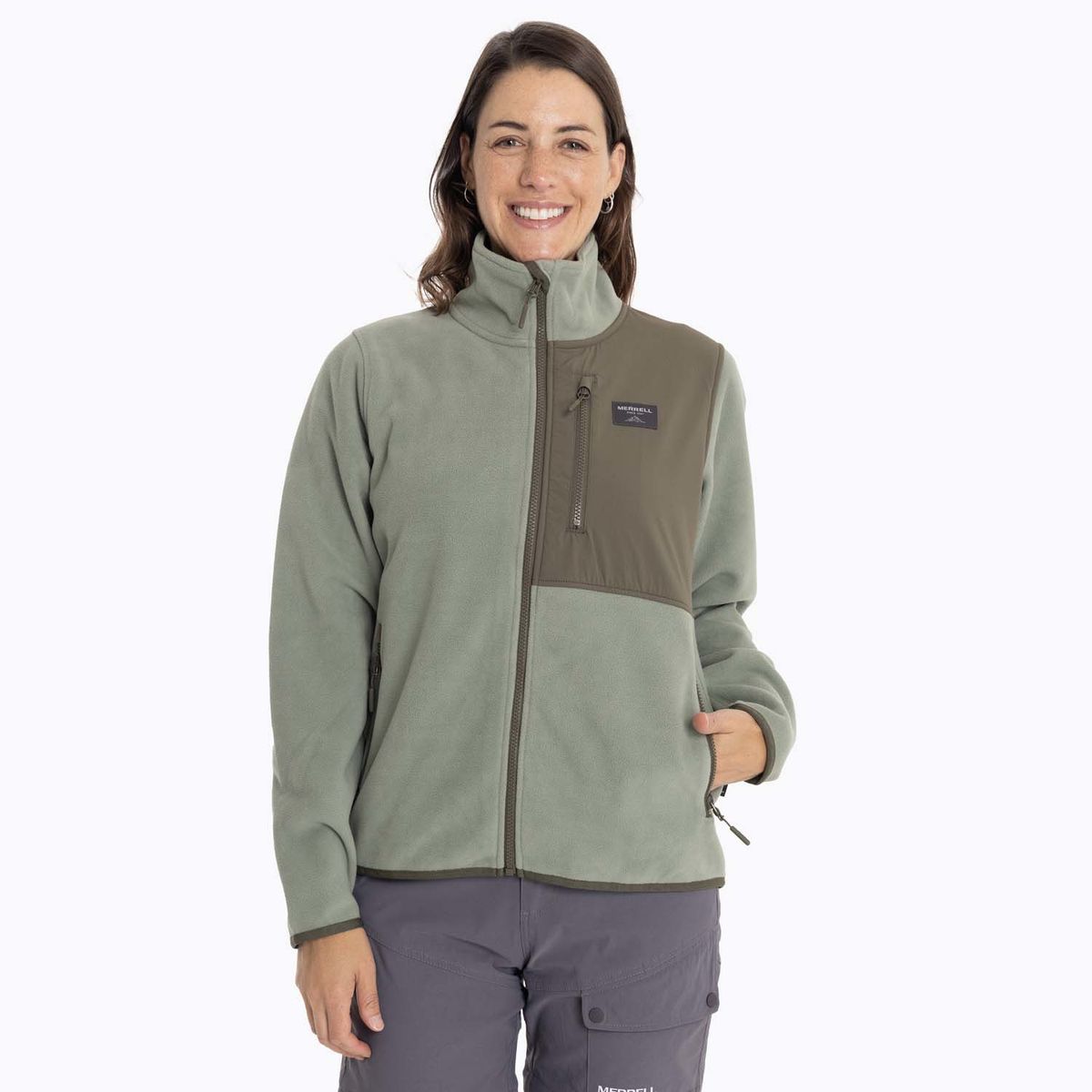 MERRELL - Polar Mujer Noatak Microfleece Verde MERRELL