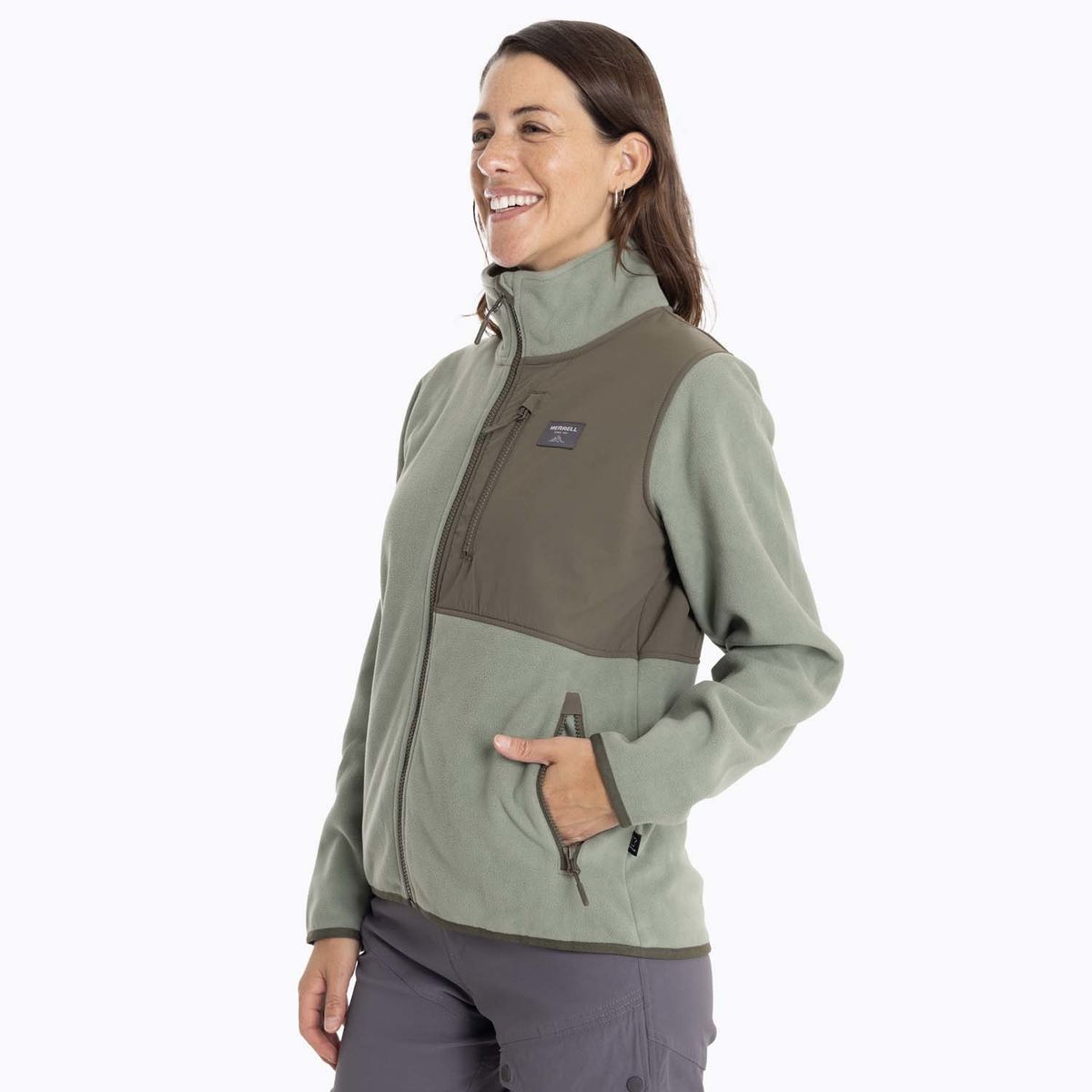 MERRELL - Polar Mujer Noatak Microfleece Verde MERRELL