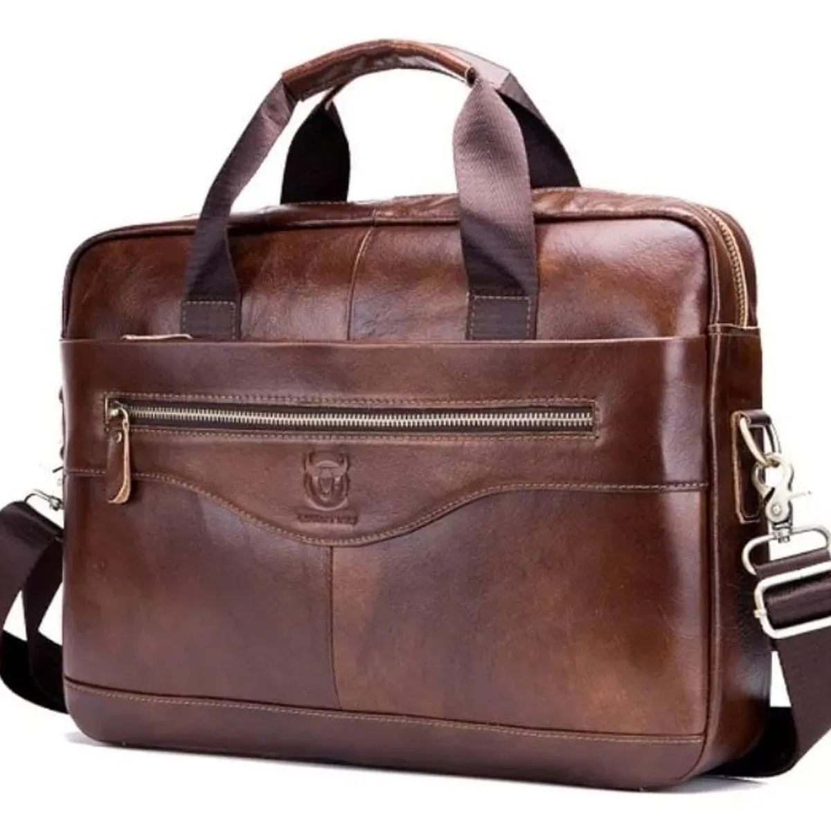 MUNDO MAGIA - Maletín Portafolio De Cuero Para Portátil Notebook 14