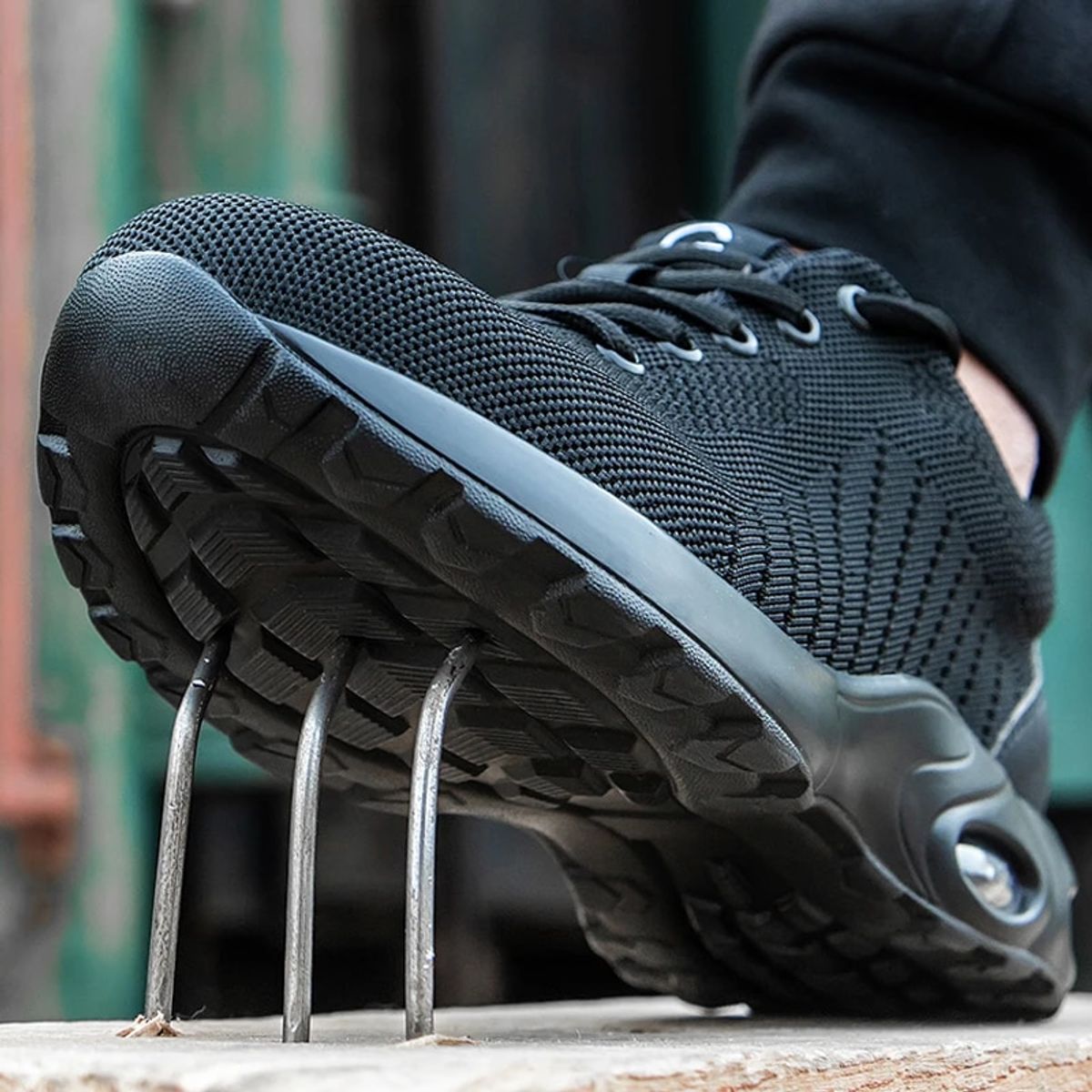 TIOZONEY - Zapatos de seguridad para hombre