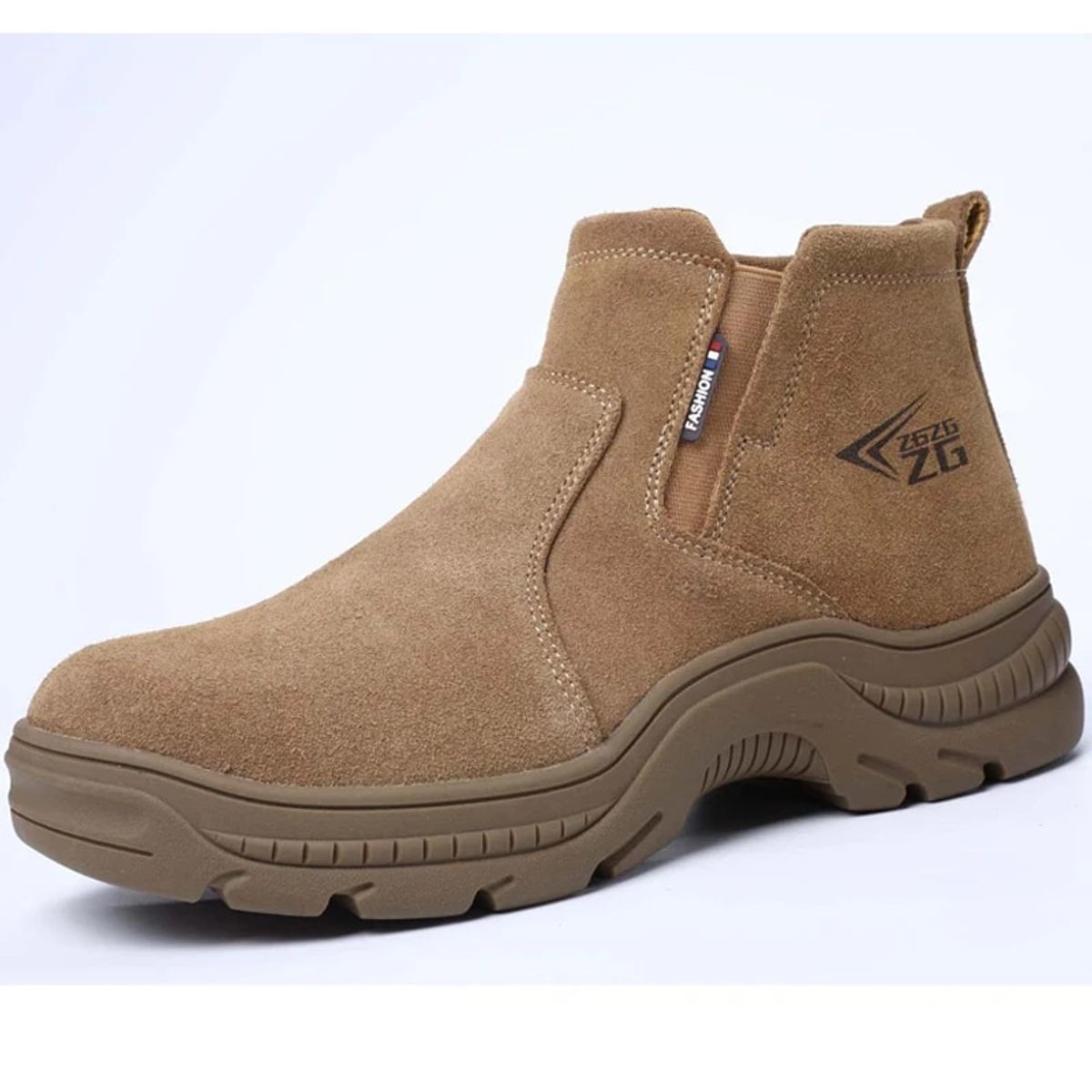 TIOZONEY - Botas de seguridad de PU para hombre