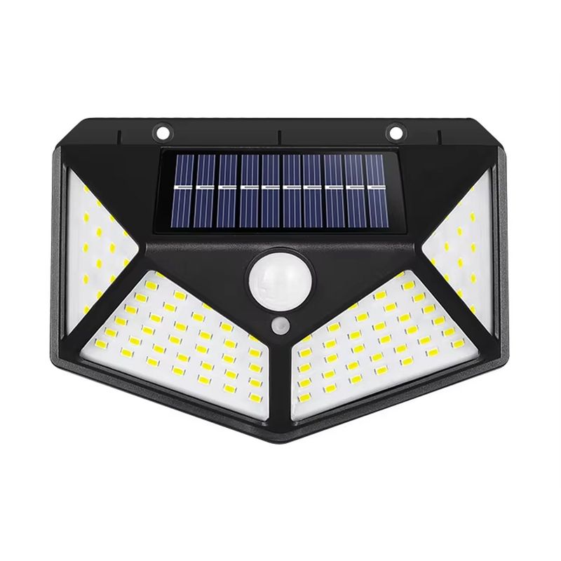 N NISHA ONLINE - X2 Foco Solar 100 Led Con Sensor De Movimiento Exterior