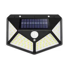 N NISHA ONLINE - X2 Foco Solar 100 Led Con Sensor De Movimiento Exterior