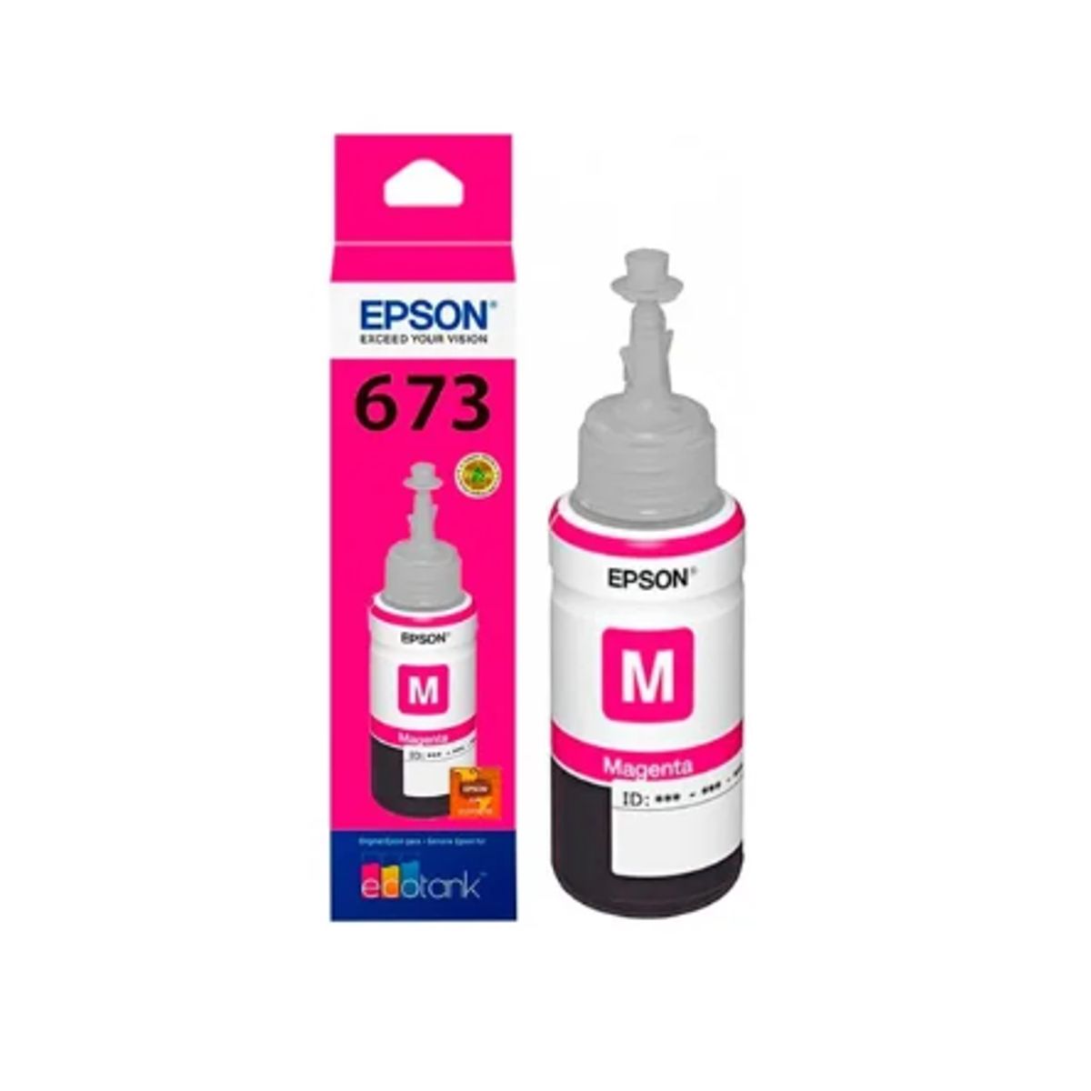 EPSON - TINTA MAGENTA EPSON ORIGINAL T673 L1800 L805 L850 L810 L800
