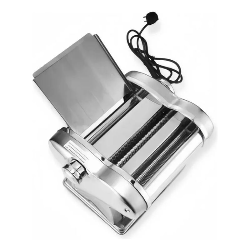 GENERICO - Máquina para hacer fideos con rodillo masa 2en1 plateado