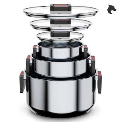 Imagen 2 del producto Batería de Cocina 6 Piezas Acero Inoxidable