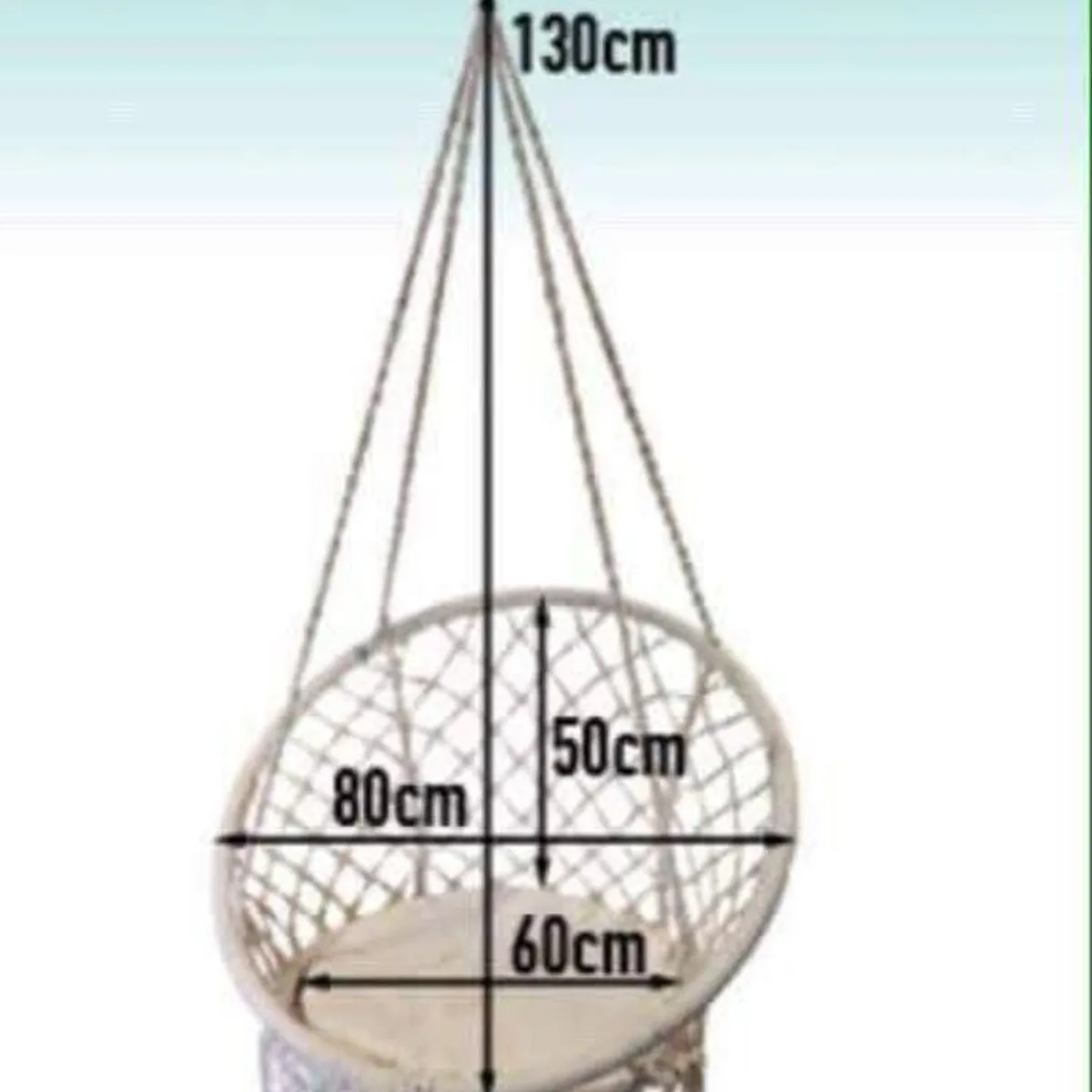GENERICO - SILLA COLGANTE RELAJANTE MECEDORA TEJIDO TIPO HAMACA PARA EL HOGAR