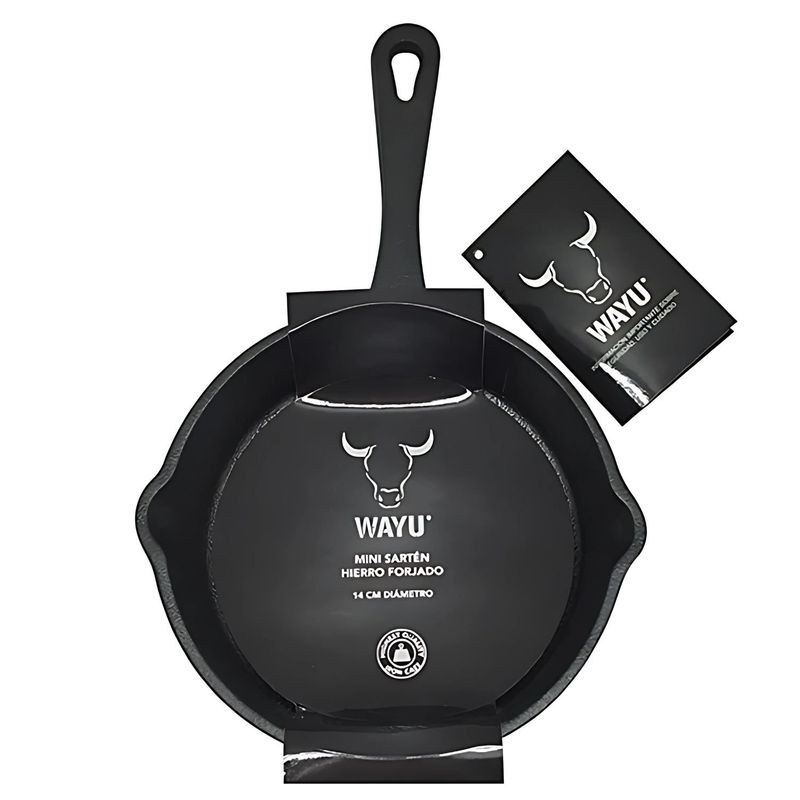 WAYU - Sartén De Hierro Fundido 14cms Iron Cast Pro Wayu - SC
