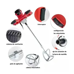 GENERICO - Máquina Mezcladora De Cemento Eléctrico 1200w