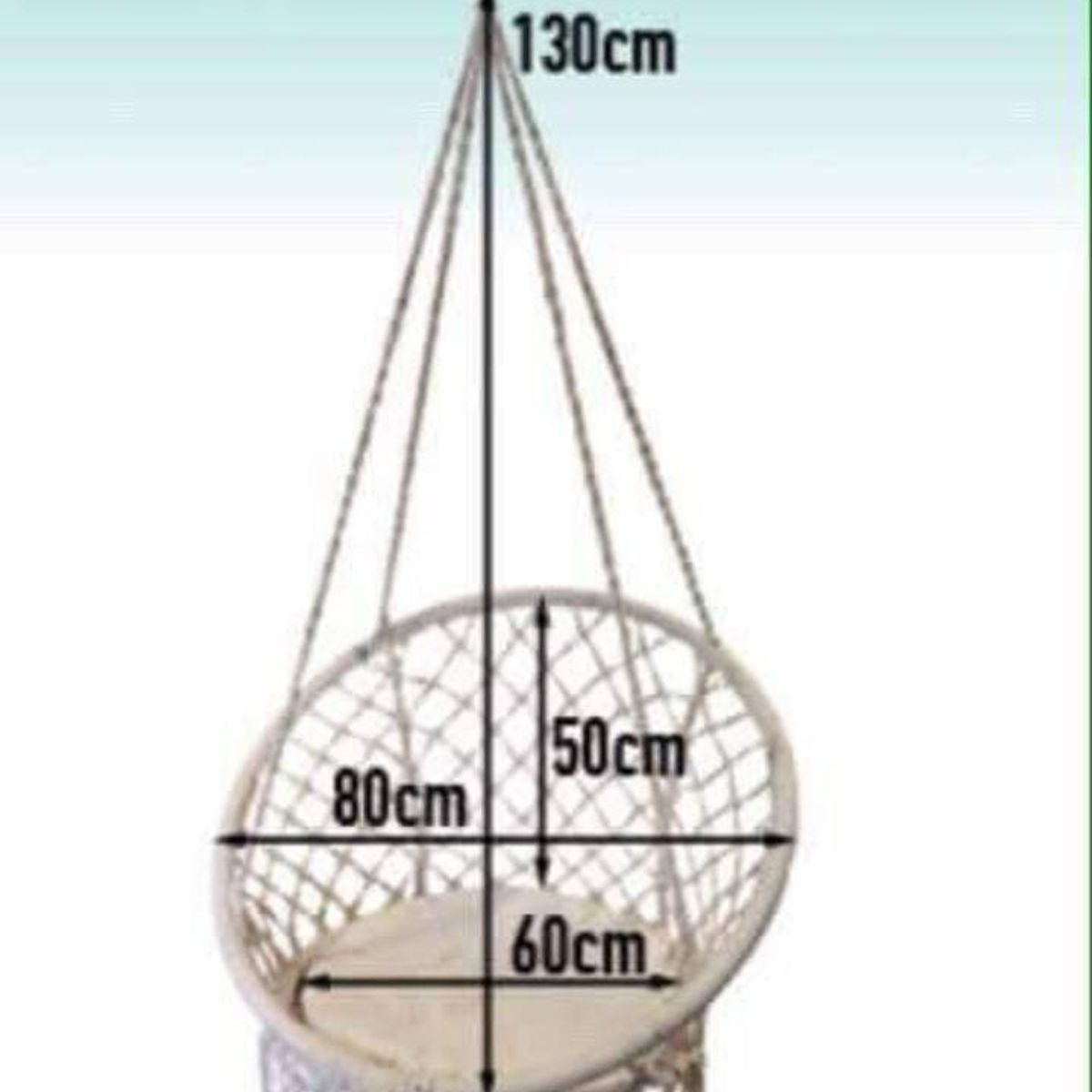 GENERICO - SILLA COLGANTE RELAJANTE MECEDORA TEJIDO TIPO HAMACA PARA EL HOGAR