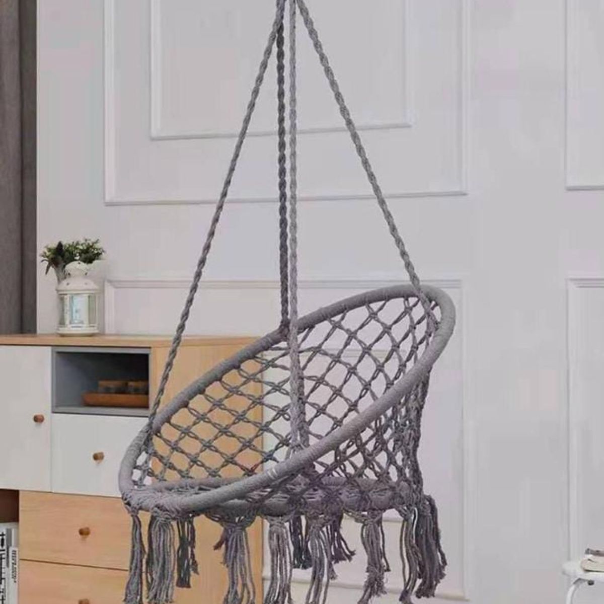 GENERICO - SILLA COLGANTE RELAJANTE MECEDORA TEJIDO TIPO HAMACA PARA EL HOGAR