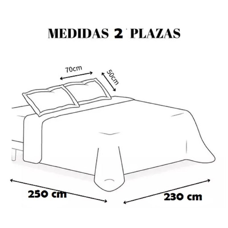 GENERICO - PLUMON 2 PLAZA TEXTURIZADO RELIEVE DE HOJAS GRIS CON CHIPORRO TF