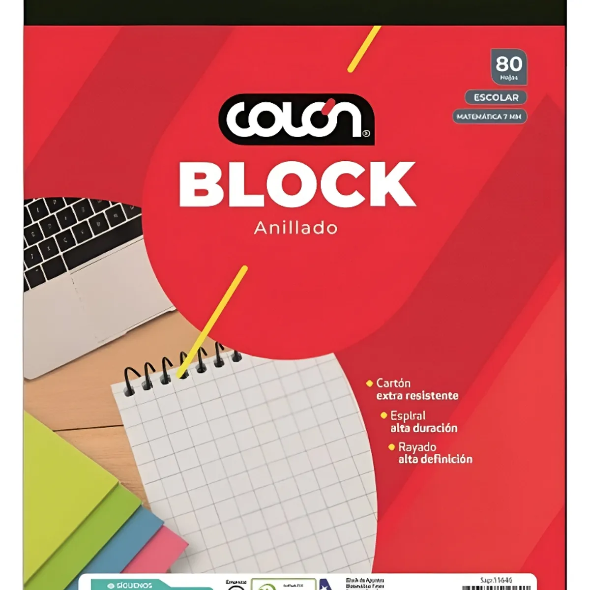 COLON - BLOCK CARTA MATEMÁTCAS 7 MM 80 HOJAS