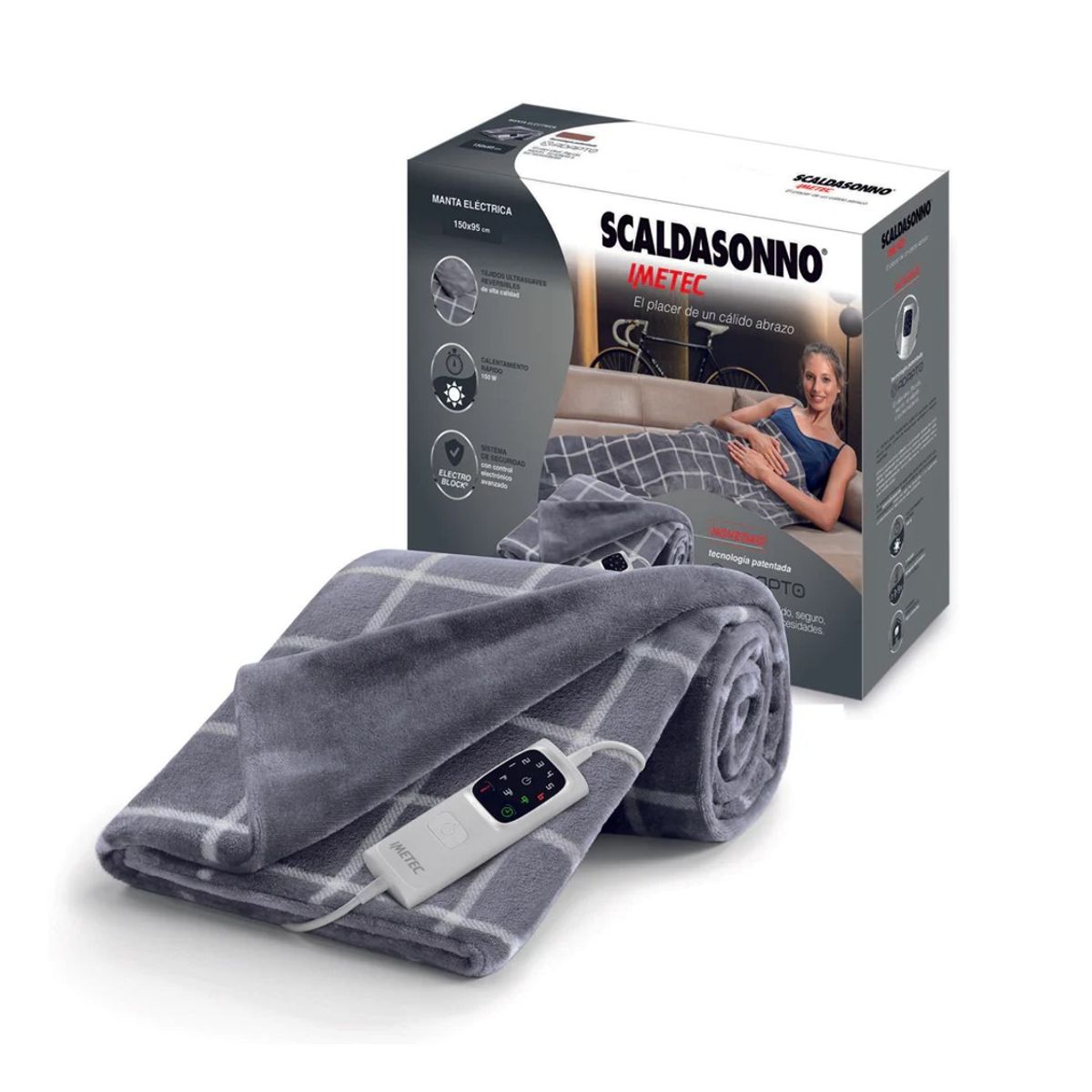 IMETEC - Manta Eléctrica Scaldasonno 150x95cm