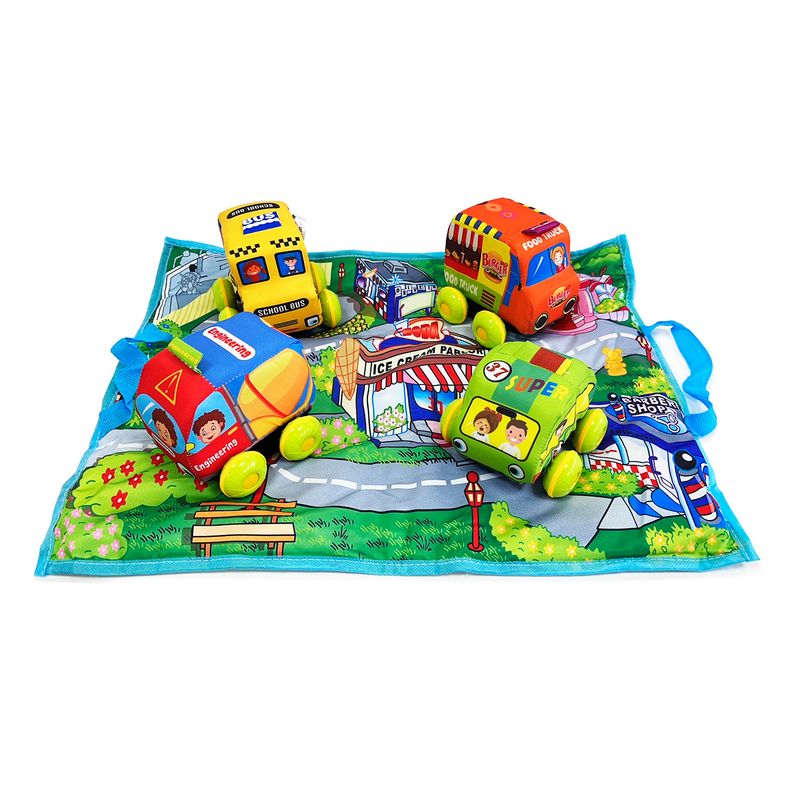TOYNG - Alfombra de Juego Blanda con Vehículos - Set Interactivo