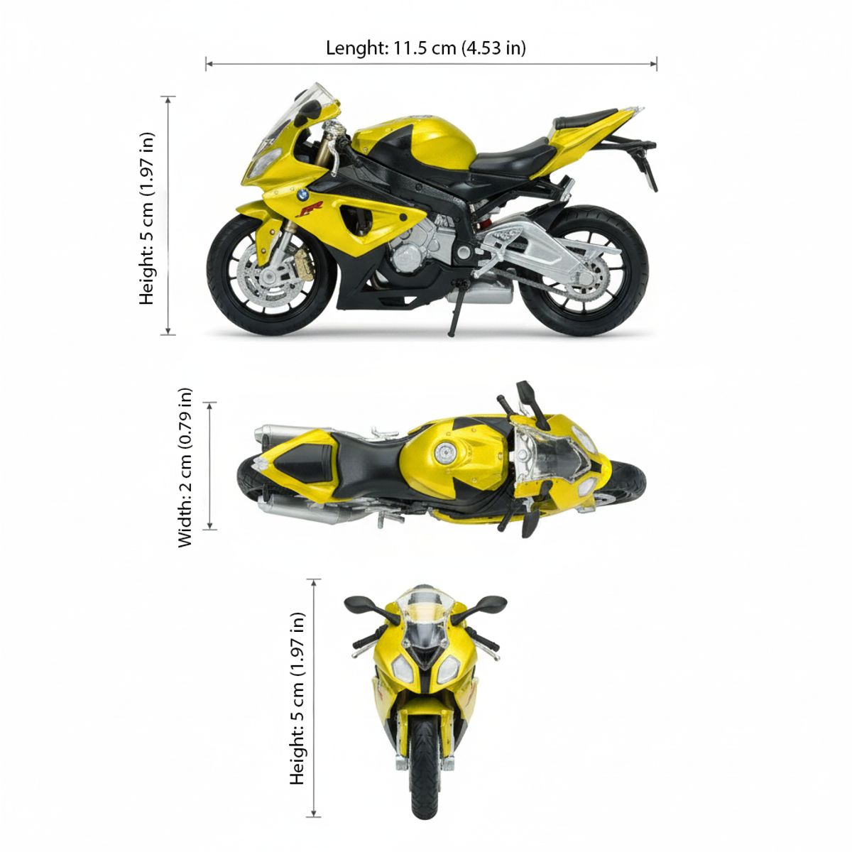 WELLY - Moto S1000RR Escala 1:18 - Welly