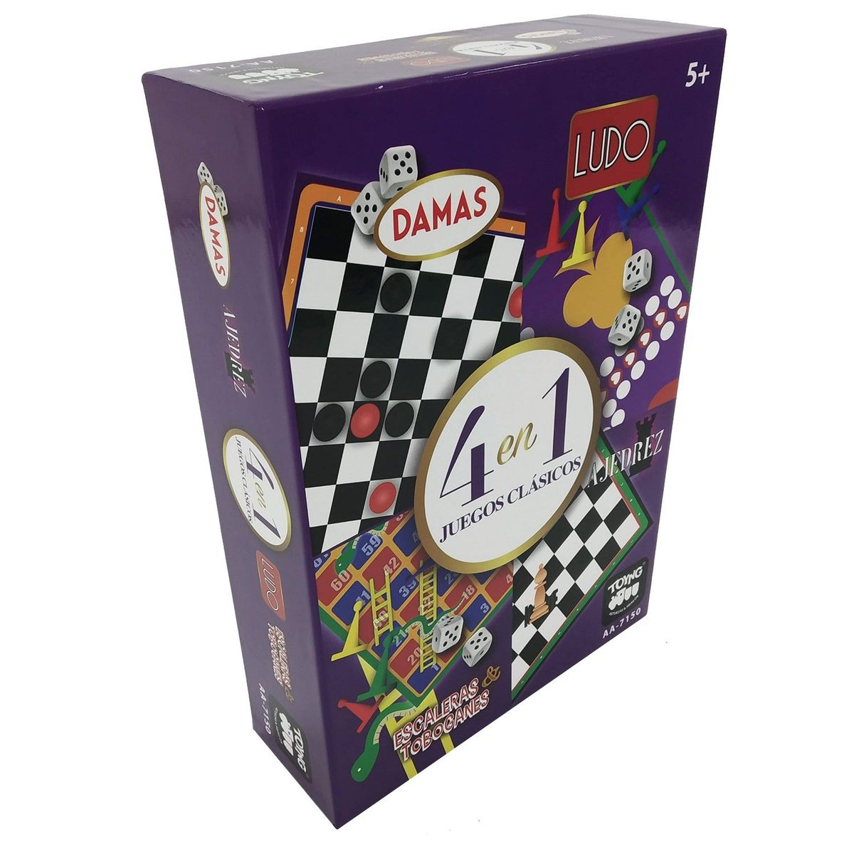 TOYNG - Juego de Mesa 4 Juegos Clásicos - Toyng