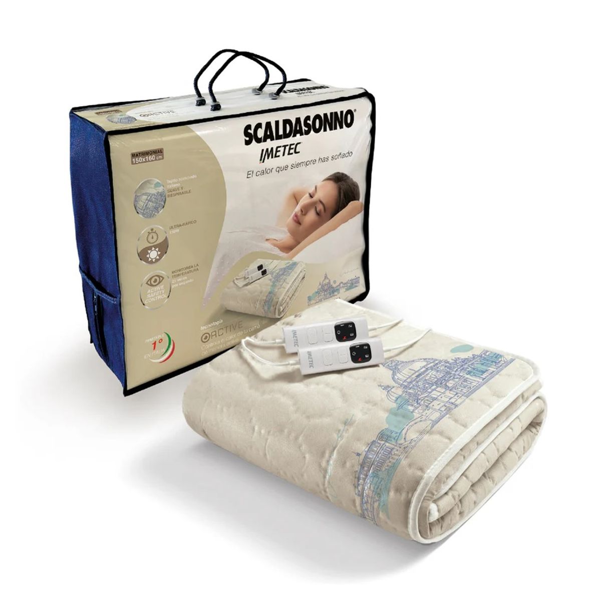 IMETEC - Calientacamas Imetec City Active Matrimonial Venecia 2 Plazas