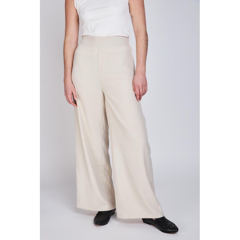 ECLIPSE CHILE - Pantalón Wide Leg Leticia Beige Eclipse