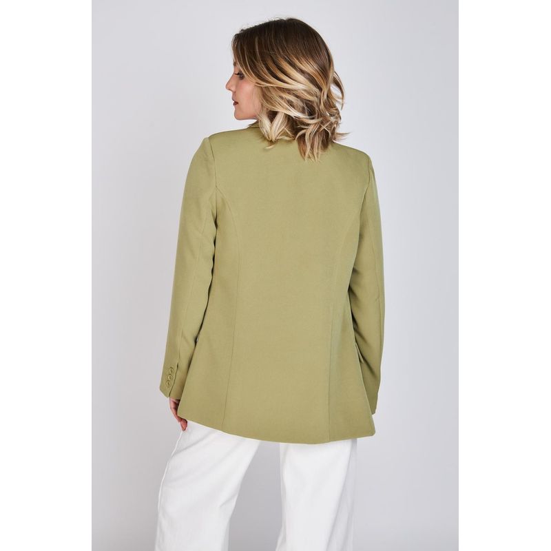 ECLIPSE - Blazer Entallado Emily Verde Eclipse