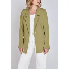 ECLIPSE - Blazer Entallado Emily Verde