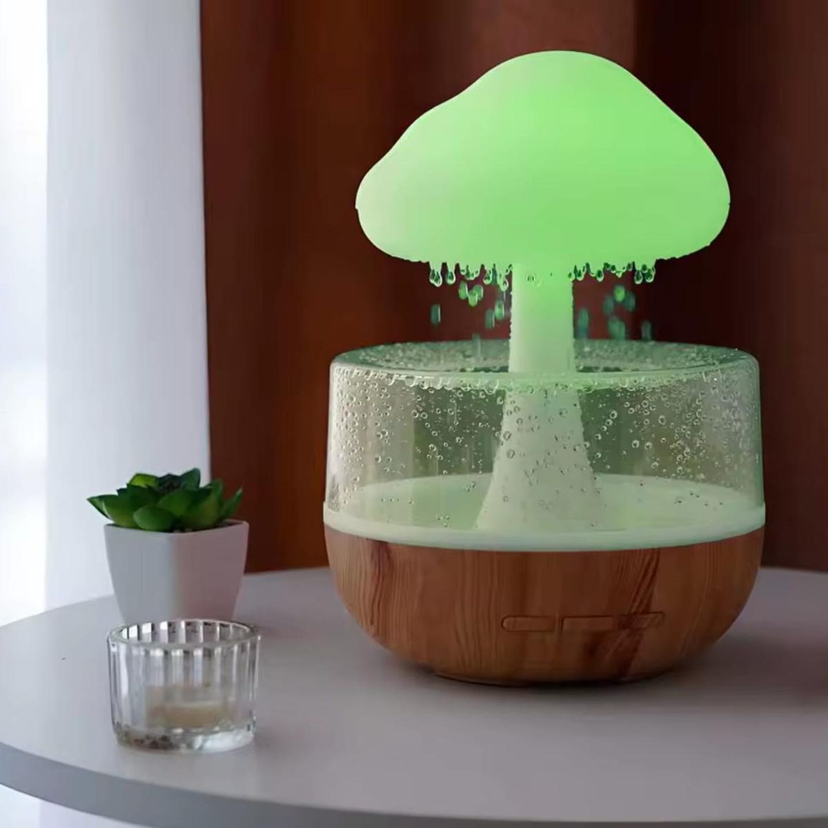 GENERICO - Humificador Diseño De Hongo Con Luces