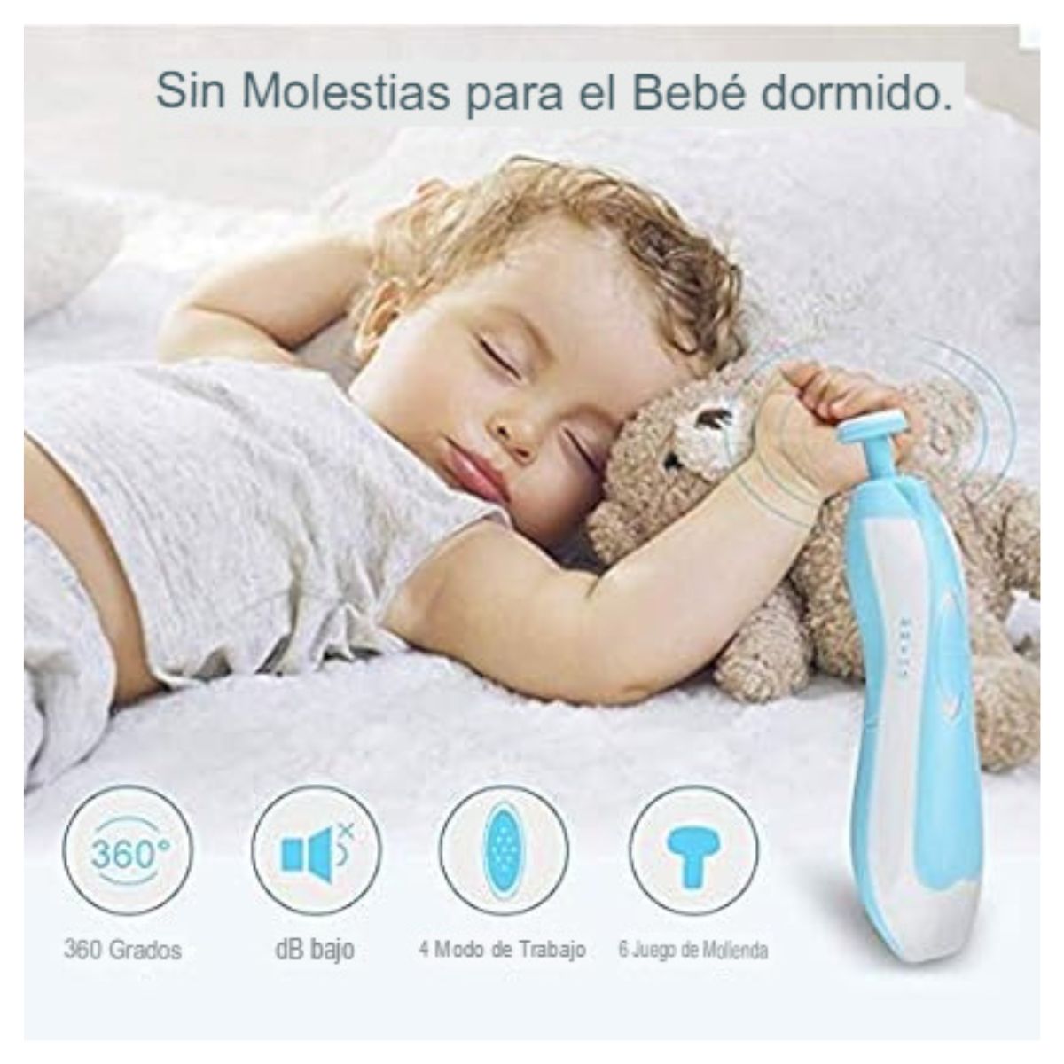 GENERICO - Limpiador De Uñas Para Bebe 6 en 1