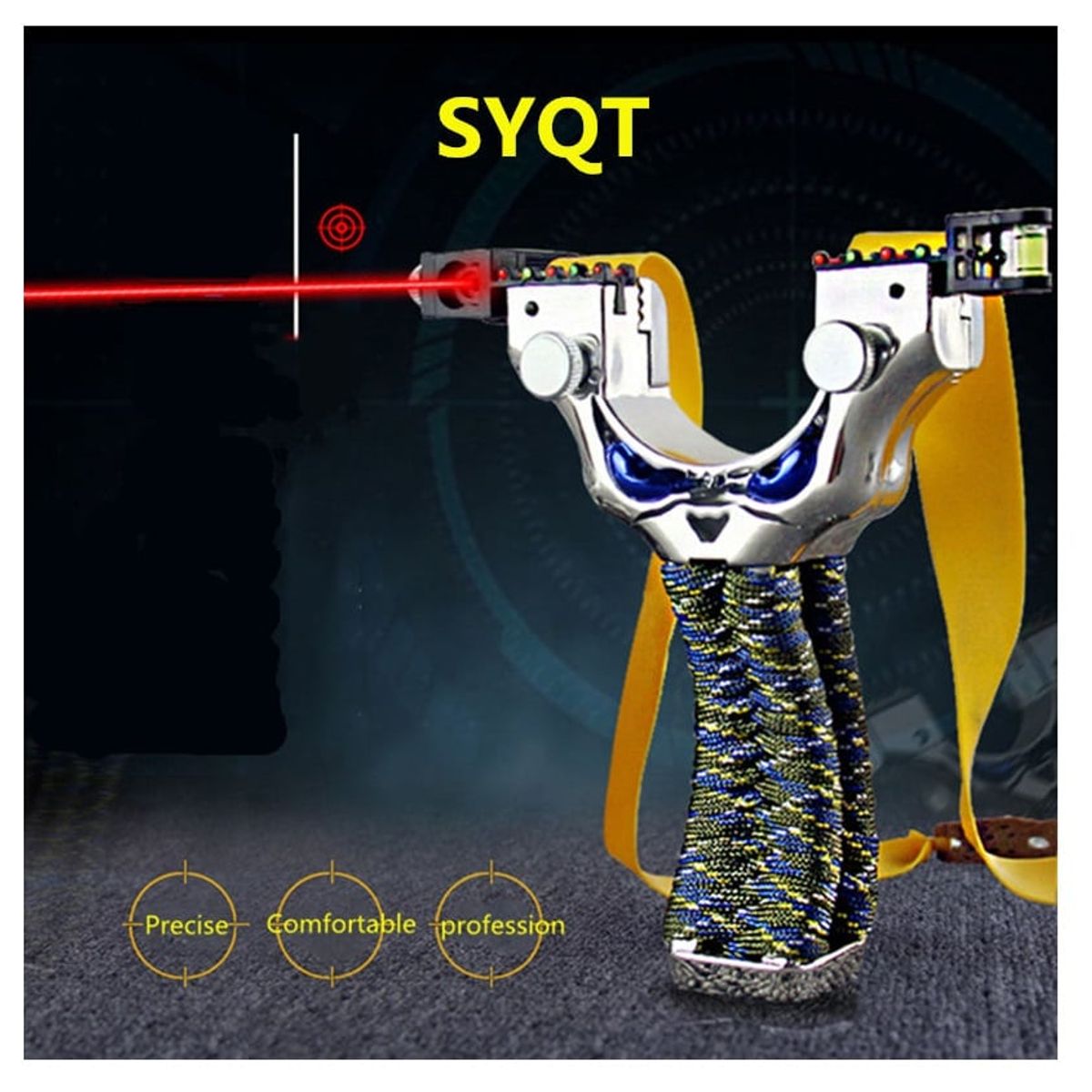 GENERICO - Resortera Honda De Caza Profesional Con Láser +100 Balines