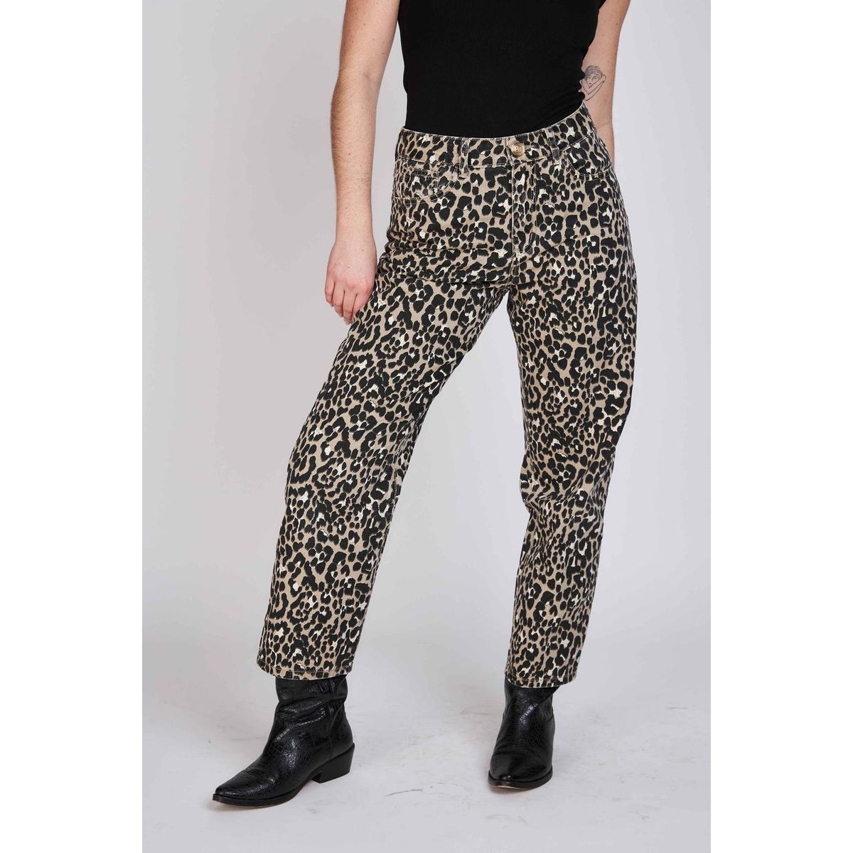 ECLIPSE - Jeans Straight Anastasia Animal Animal Eclipse