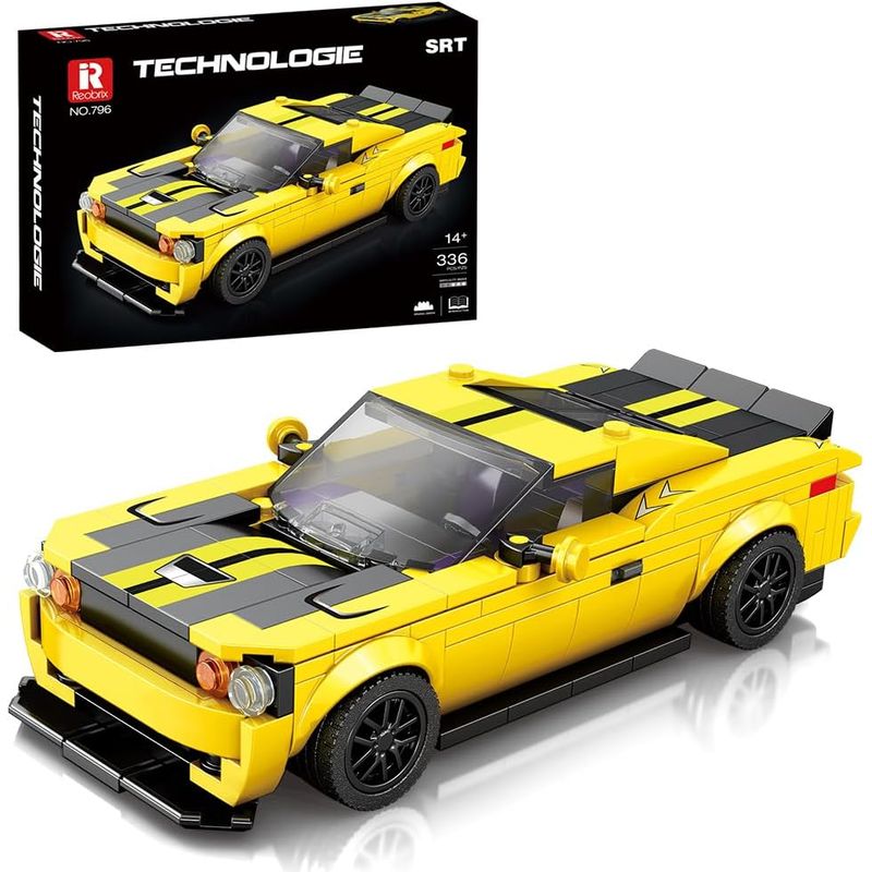 GENERICO - auto armable 336 piezas estilo dodge srt