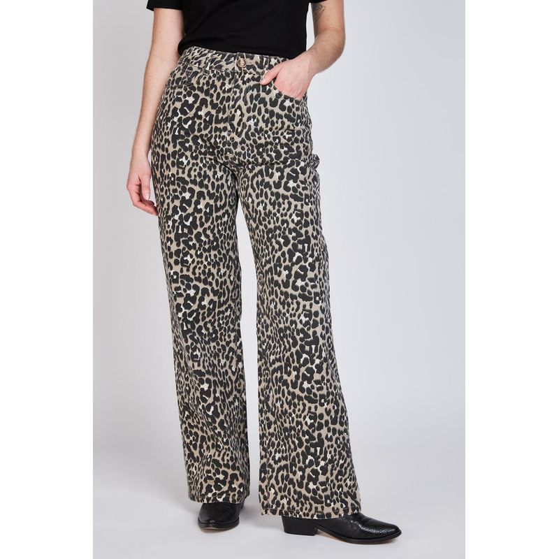 ECLIPSE - Jeans Wide Florencia Animal Animal Eclipse