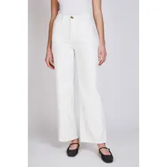 ECLIPSE - Jeans Wide Florencia Blanco