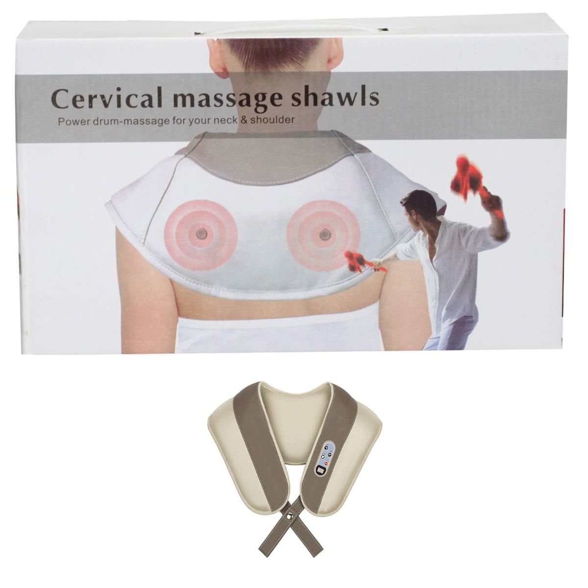 GENERICO - Masajeador de Cuello Antiestrés Shawls