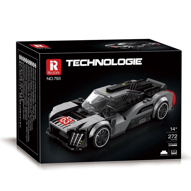 GENERICO - Auto Armable Peugeot 9x8 Le Mans Reobrix 280 Piezas