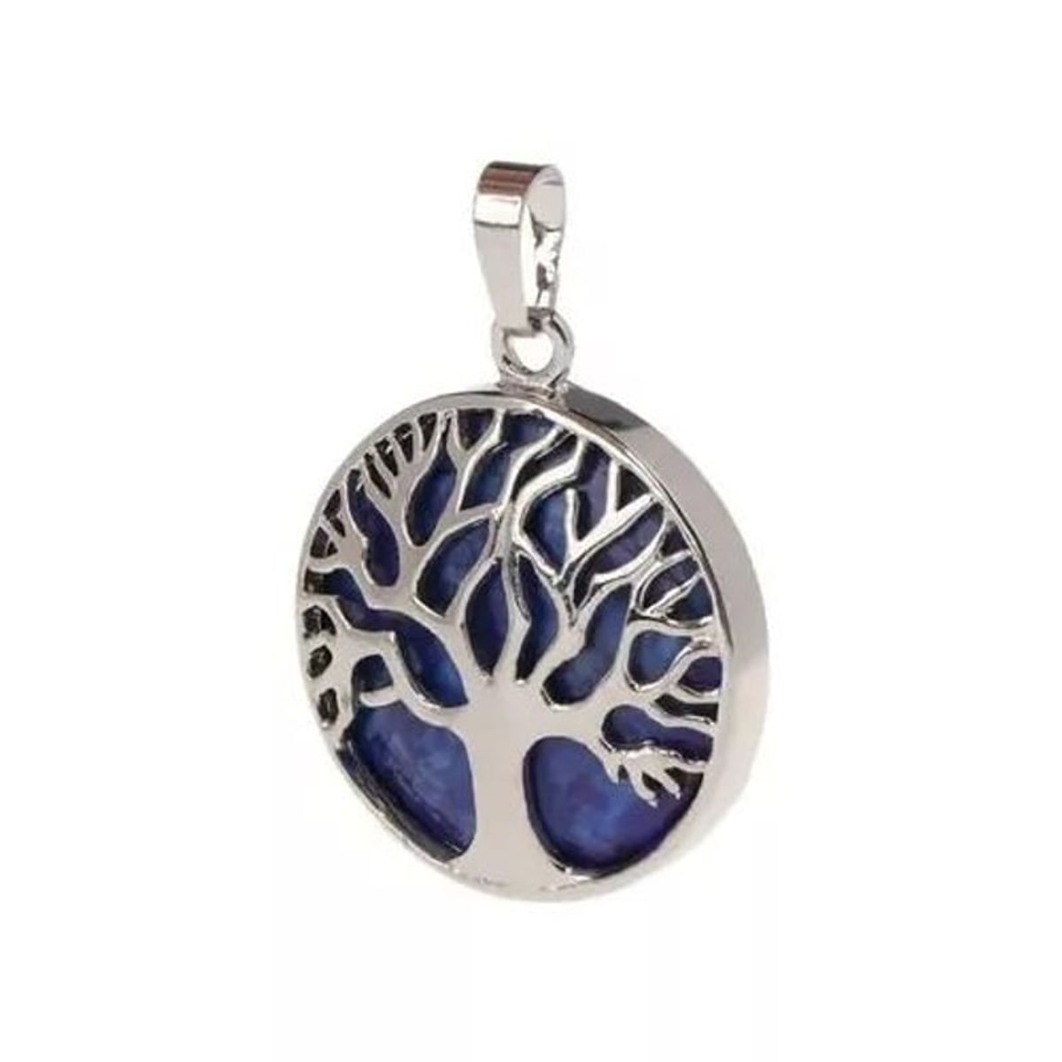GENERICO - Collar Lapislázuli Arbol De La Vida Raices Cadena Plata 925