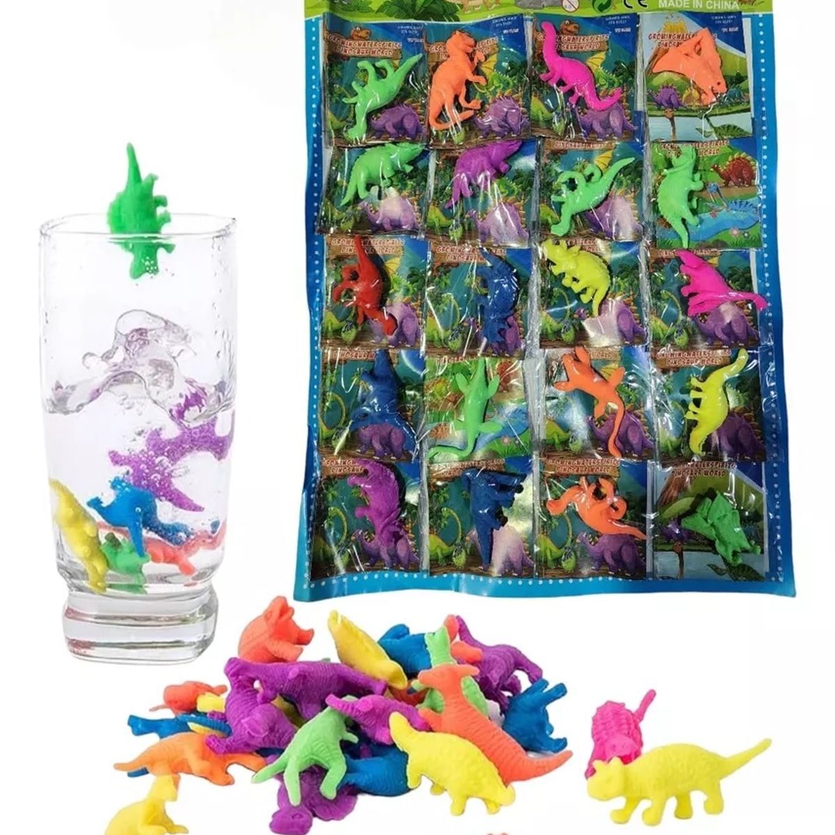 GENERICO - Pack 20 Crescencios Dinosaurio Juguete Sorpresa Piñata