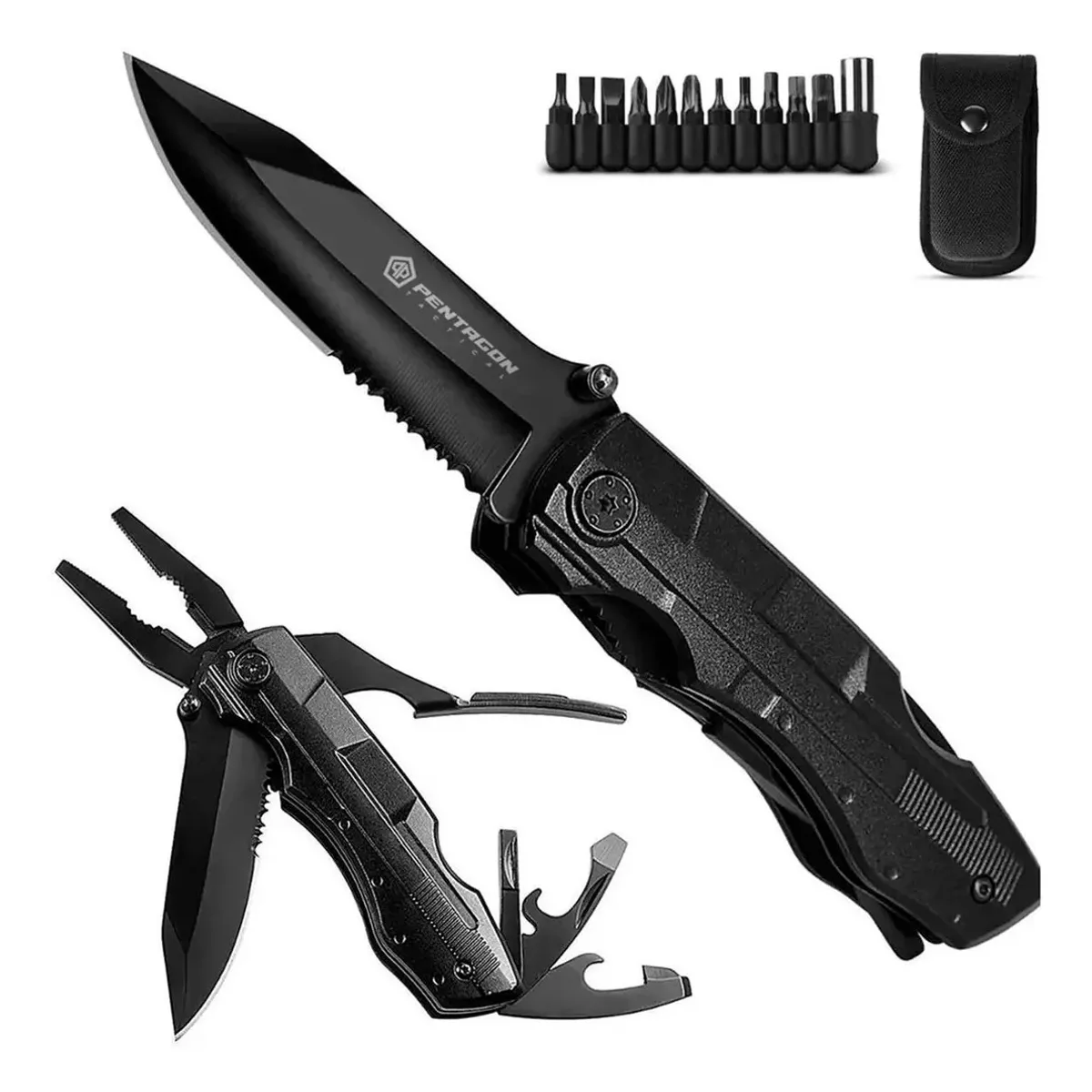 GENERICO - Navaja Tactica Cuchillo Tactico Militar Alilicate 16en1