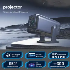 CASTLEN - Proyector V1 300 ANSI 1080P USB HDMI WIFI