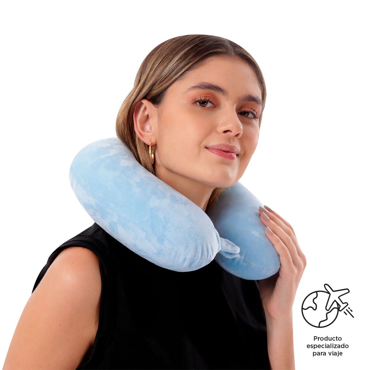 TOTTO - Almohada Cuello de Viaje Memory Foam Jet Pillow Totto