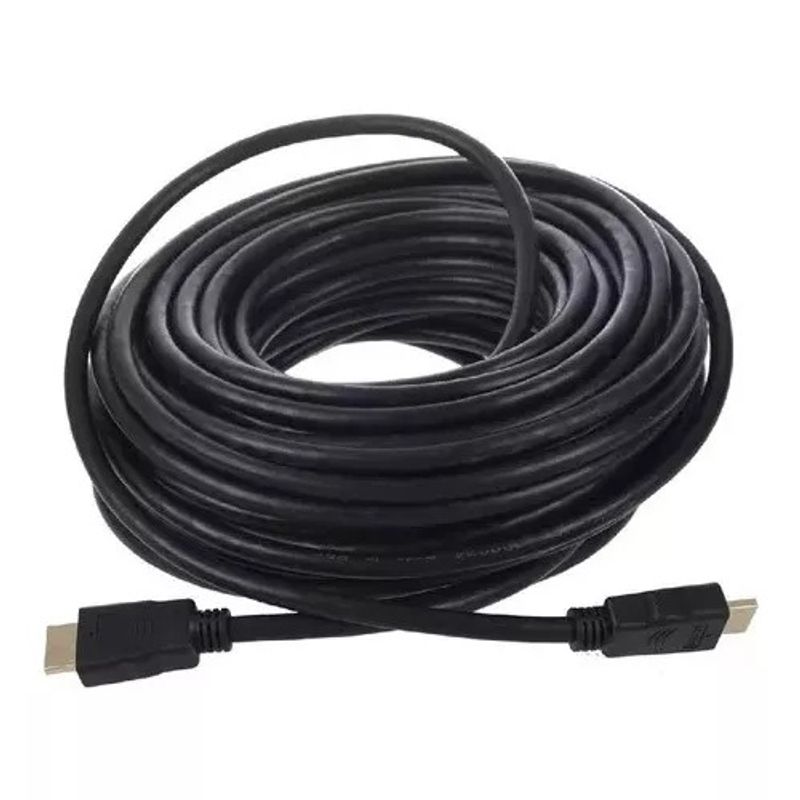 GENERICO - Cable HDMI Redondo Negro 10m 1080p