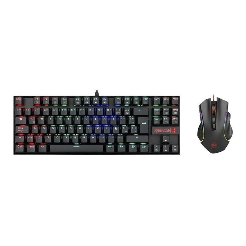 REDRAGON - Pack Teclado Y Mouse Gamer Redragon Kumara + Mouse Español