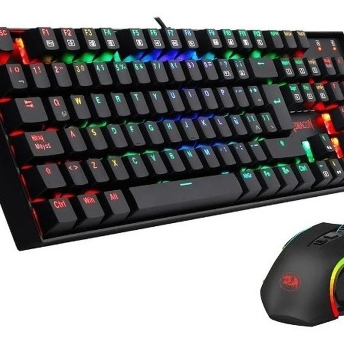 REDRAGON - Pack Teclado Y Mouse Gamer Redragon Kumara + Mouse Español