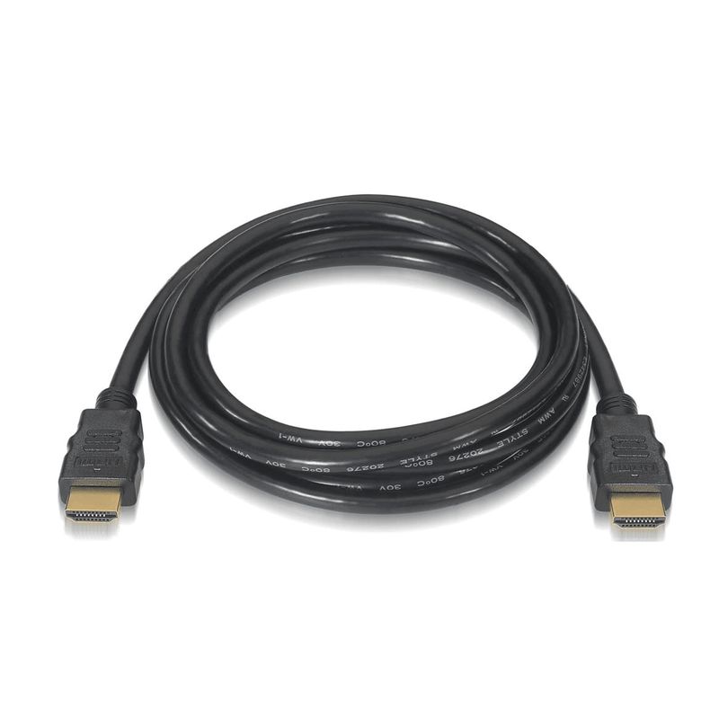 GENERICO - Cable HDMI Negro 1,5 Metros Full HD 1080p